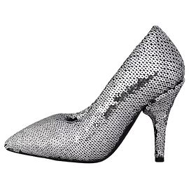 Décolleté in paillettes grigie Balenciaga Taglia 39 Usati