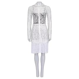 Robe blanche en dentelle à col haut Dolce & Gabbana NWOT IT40 S d'occasion