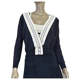 Chanel Woll-Bra-Top-Cardigan-Set Größe 34/36 gebraucht