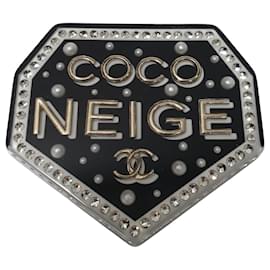 Spilla Chanel Coco Neige Perle & Cristalli Usata