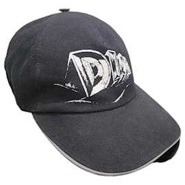 Schwarze Baumwoll-Baseballmütze mit Dior-Logo-Print - Größe S - Gebraucht