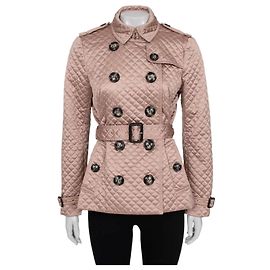 Giacca trapuntata con cintura Burberry elegante Taglia M Usato