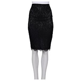 Falda de encaje negra Dolce & Gabbana Talla XXS De segunda mano