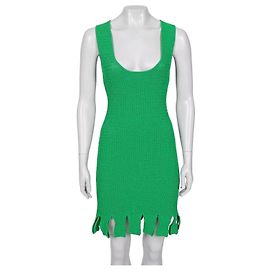 Vestido de punto verde Bottega Veneta XS de segunda mano