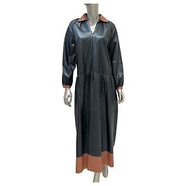 Autre Marque Abito in pelle bicolore Stand Studio Gilda Chic Taglia 36 Usato