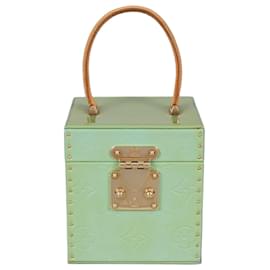 Borsa Louis Vuitton Bleecker Box Verde Monogram Vernis Usata