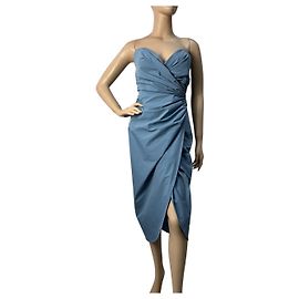 Maison Martin Margiela Vestido drapeado de jersey sin tirantes Maison Margiela Talla 42 Pre-owned