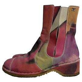 Chanel Tie-Dye Effect Boots Sz.38 Pre-owned