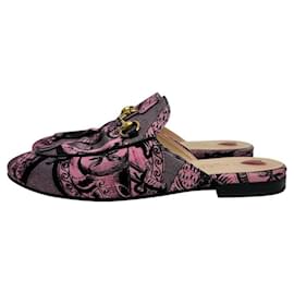 Mule in pelle con dettaglio Horsebit Princetown Gucci Taglia 37 Usato