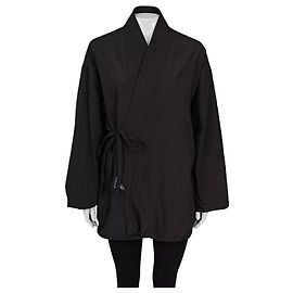 Balenciaga Schwarze Polyamid Übergroße Wickeljacke Größe 34/XS gebraucht