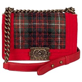 Borsa Boy Tartan Piccola Paris-Edimburgo Chanel Usata