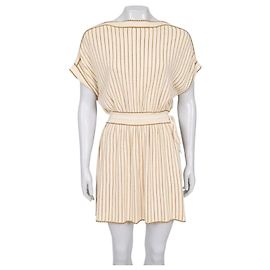 Vestido Gucci com listras douradas Tamanho XS Usado