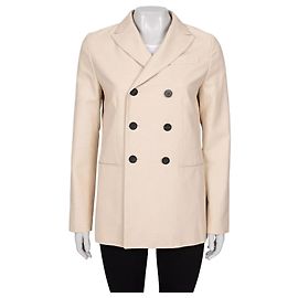 Chaqueta beige de doble botonadura Christian Dior Talla 36/S De segunda mano