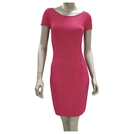 Chanel 2010 Pink Knit Midi Sweater Dress Sz.36 Pre-Owned