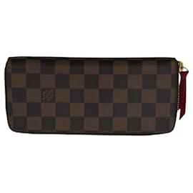 Louis Vuitton Zippy Clemence Geldbörse aus Damier Ebene Canvas