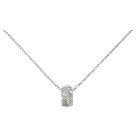 Autre Marque Colar de ouro branco e ouro rosa Au750 com diamantes