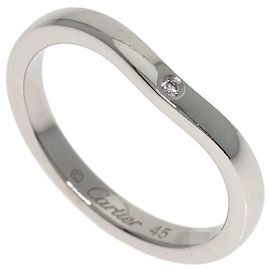 Bague de mariage Ballerina Cartier en platine PT950 avec 3 diamants
