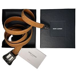 Cintura in pelle Saint Laurent