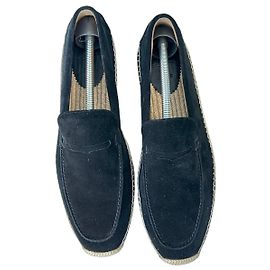 Christian Louboutin Paquepapa Sneakers Piatte in Camoscio Nero