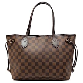 Louis Vuitton Borsa Neverfull PM Damier Ebene Marrone