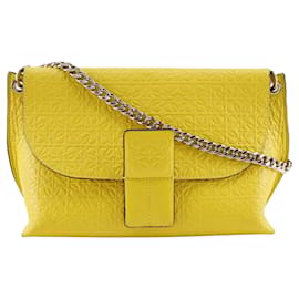 LOEWE Borsa a tracolla in pelle gialla Repeat Anagram Avenue