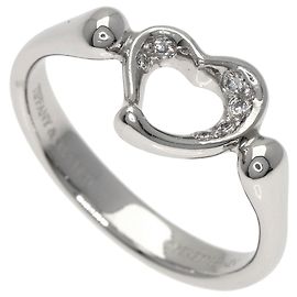 Open Heart Diamantring aus Platin 950 von Tiffany & Co.