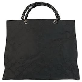 Borsa a mano in nylon Gucci Bamboo