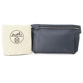 Borsa a tracolla in pelle Evercalf blu navy di Hermès