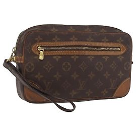 LOUIS VUITTON Bolso de Mano Marly Dragonne GM Monograma M51825 LV Auth BA11891