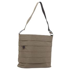 Borsa a Spalla Salvatore Ferragamo in Tela Beige Argento Autentica 166789