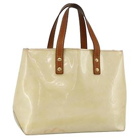LOUIS VUITTON Borsa a Mano Monogram Vernis Reade PM Perle M91336 LV Auth ARZ815