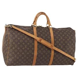 LOUIS VUITTON Borsa Boston Monogram Keepall Bandoulière 60 M41412 LV Auth ep13887