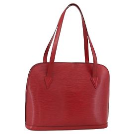 LOUIS VUITTON Epi Lussac Schultertasche Rot M52287 LV Auth BA11811