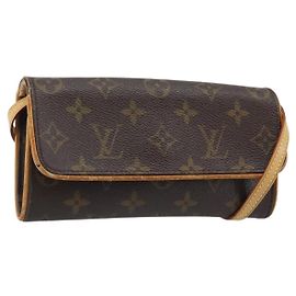 LOUIS VUITTON Pochette Twin PM Monogram Borsa a Spalla M51854 LV Auth ka3535