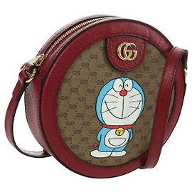 Borsa PVC Beige GUCCI Micro GG Supreme Doraemon x Fujiko-Pro 625216 Auth BAZ631SM