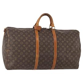LOUIS VUITTON Monogram Keepall Bandouliere 60 Borsa Boston M41412 LV Auth AMZ045