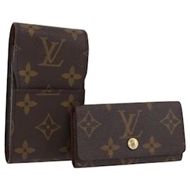 LOUIS VUITTON Pochette Monogram 2 Set LV Auth SW2318