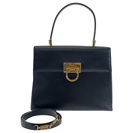 Salvatore Ferragamo Vintage Gancini Leather Handbag