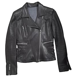 Sylvie Schimmel Bikerjacke aus Leder Schokolade