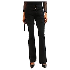 Courreges Pantaloni utilitari neri - taglia UK 8