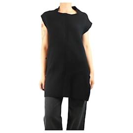 Rick Owens Schwarzer asymmetrischer Kaschmir-Pullover - Größe M