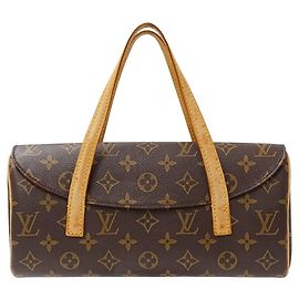 Bolsa de mão em canvas Monogram para mulheres Louis Vuitton