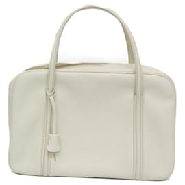 Borsa in pelle da donna Valextra in bianco