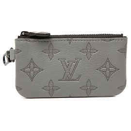 Louis Vuitton Gray Monogram Shadow Coin Pouch