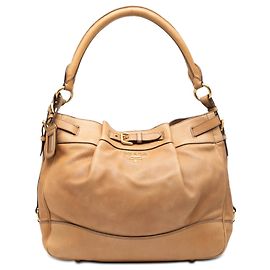 Prada Brown Vitello Daino Shoulder Bag