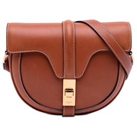 Borsa a tracolla Besace 16 in vitello marrone Celine piccola - Céline