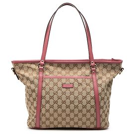 Bolsa Joy conversível em lona GG bege da Gucci