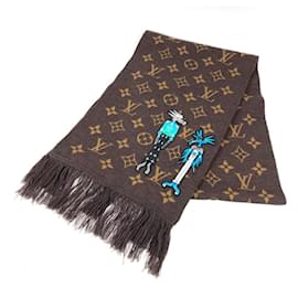 Sciarpa LV Friends con frange di Louis Vuitton Virgil Abloh