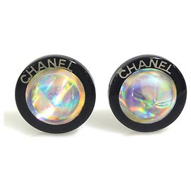 Orecchini a clip in metallo e resina Chanel