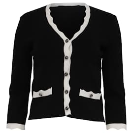 Maje Molinette Cardigan aus schwarzer Viskose